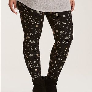 Metallic Foil Harry Potter leggings